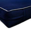 Style V3 Twin-XL Contrast Pipe Velvet Indoor Daybed Mattress Pillow Complete Set AD373