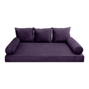 STYLE V3 TwinXL Velvet Pipe Trim Indoor Daybed Mattress Pillow |COVER ONLY|AD339