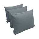 Style V3 Twin-XL Pipe Trim Velvet Indoor Daybed Mattress Pillow Complete Set AD347