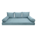 Style V3 Twin Pipe Trim Velvet Indoor Daybed Mattress Pillow Complete Set AD355