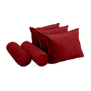 Style V3 Twin Pipe Trim Velvet Indoor Daybed Mattress Pillow Complete Set AD369