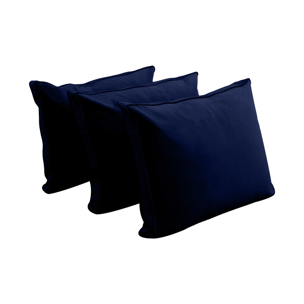 Style V3 Twin-XL Pipe Trim Velvet Indoor Daybed Mattress Pillow Complete Set AD373
