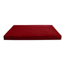 Style V4 Twin-XL Knife Edge Velvet Indoor Daybed Mattress Pillow Complete Set AD369