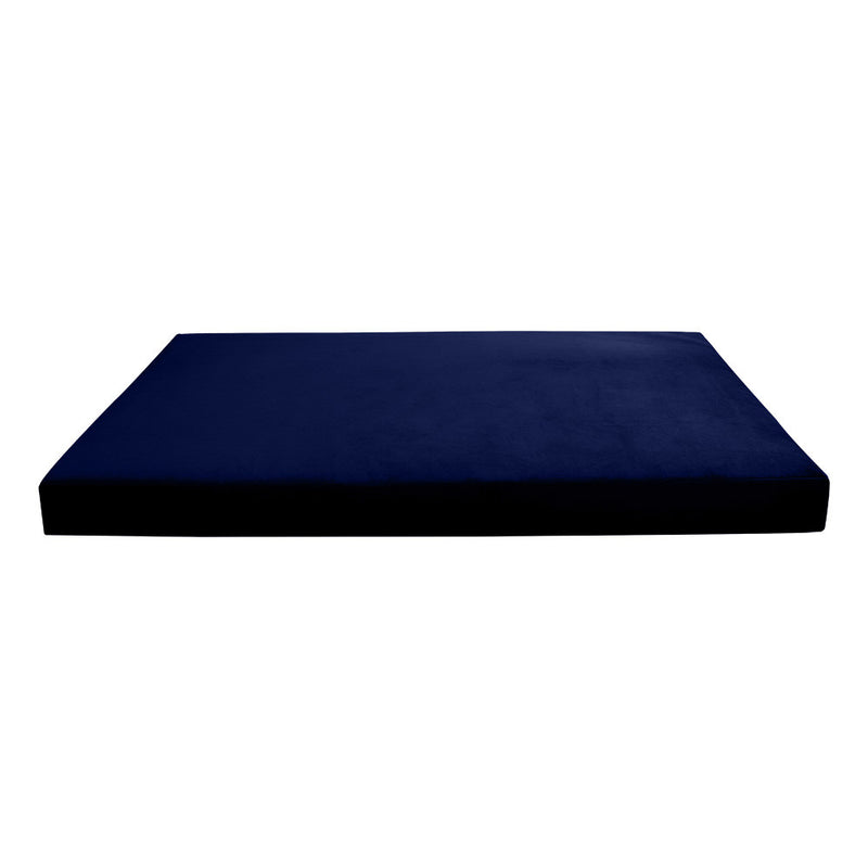 STYLE V4 Twin-XL Velvet Knife Edge Indoor Daybed Mattress Pillow |COVER ONLY| AD373