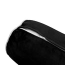 STYLE V4 Twin-XL Velvet Contrast Pipe Indoor Daybed Mattress Pillow |COVER ONLY| AD374