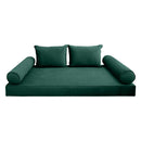 Style V4 Full Pipe Trim Velvet Indoor Daybed Mattress Pillow Complete Set AD317