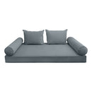 Style V4 Full Pipe Trim Velvet Indoor Daybed Mattress Pillow Complete Set AD347