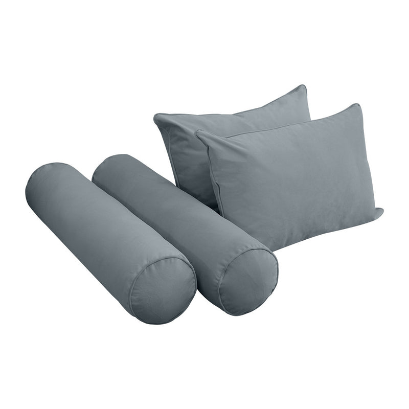 Style V4 Full Pipe Trim Velvet Indoor Daybed Mattress Pillow Complete Set AD347