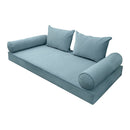 Style V4 Twin Pipe Trim Velvet Indoor Daybed Mattress Pillow Complete Set AD355