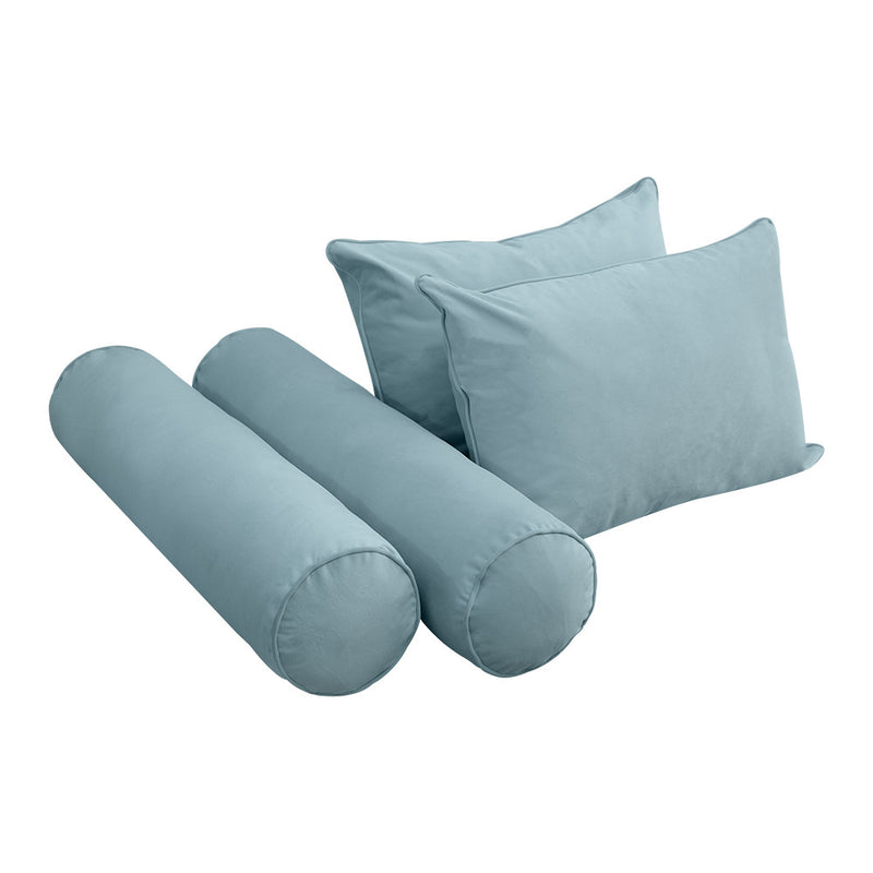 Style V4 Full Pipe Trim Velvet Indoor Daybed Mattress Pillow Complete Set AD355