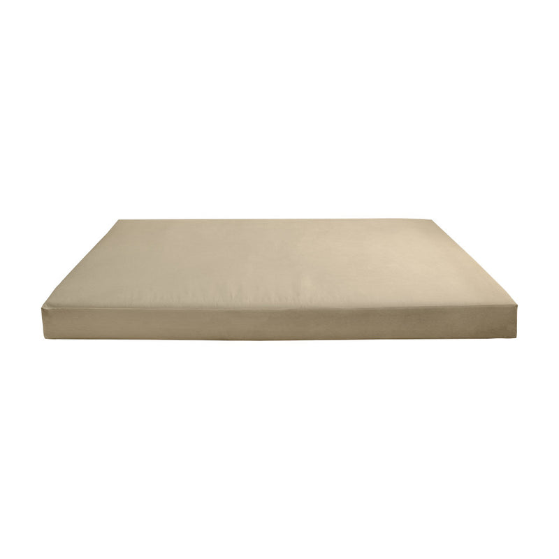 Style V5 Twin-XL Knife Edge Velvet Indoor Daybed Mattress Pillow Complete Set AD304