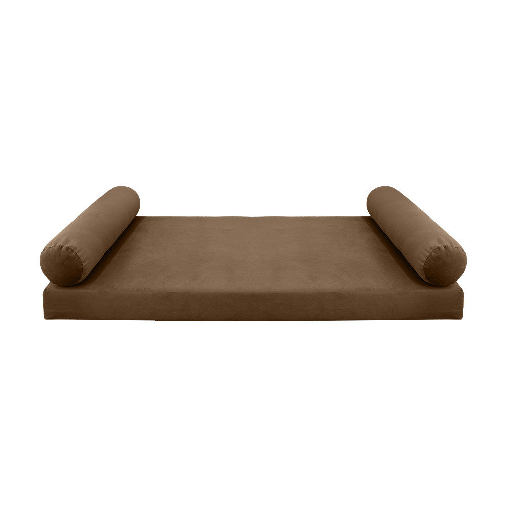 Style V5 Full Knife Edge Velvet Indoor Daybed Mattress Pillow Complete Set AD308