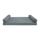 Style V5 Full Knife Edge Velvet Indoor Daybed Mattress Pillow Complete Set AD347