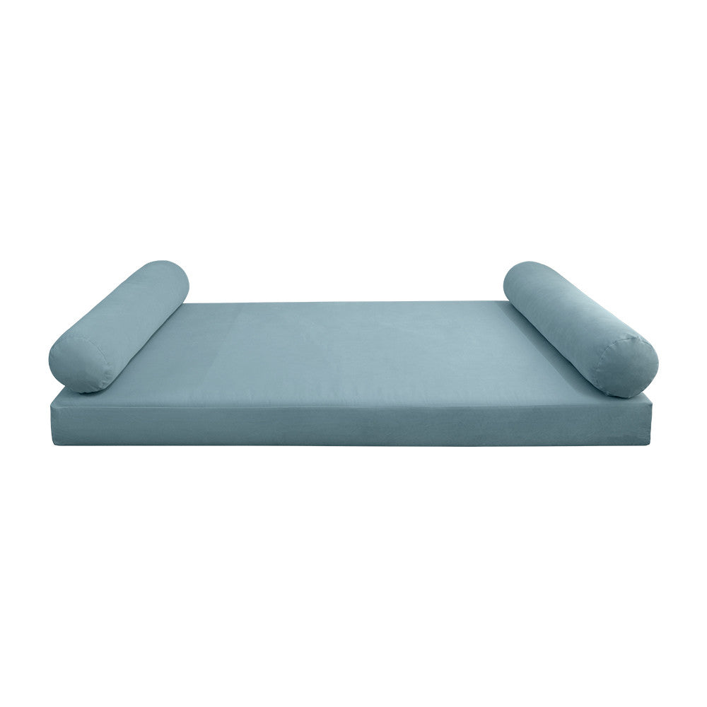 Style V5 Full Knife Edge Velvet Indoor Daybed Mattress Pillow Complete Set AD355