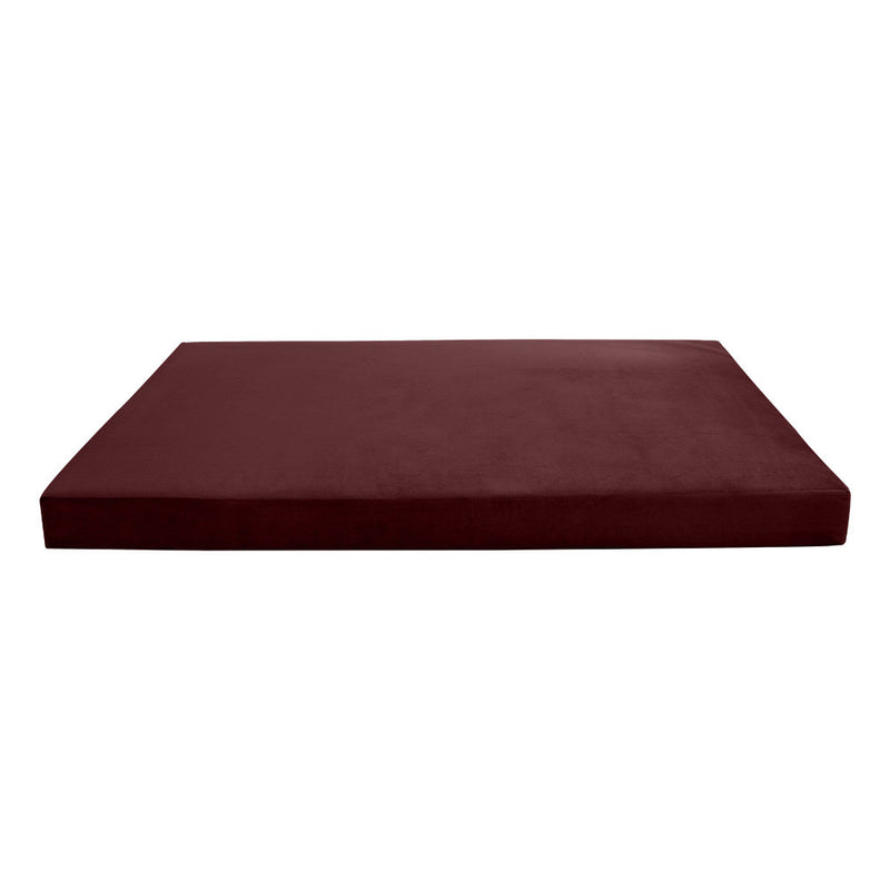Style V5 Twin-XL Knife Edge Velvet Indoor Daybed Mattress Pillow Complete Set AD368
