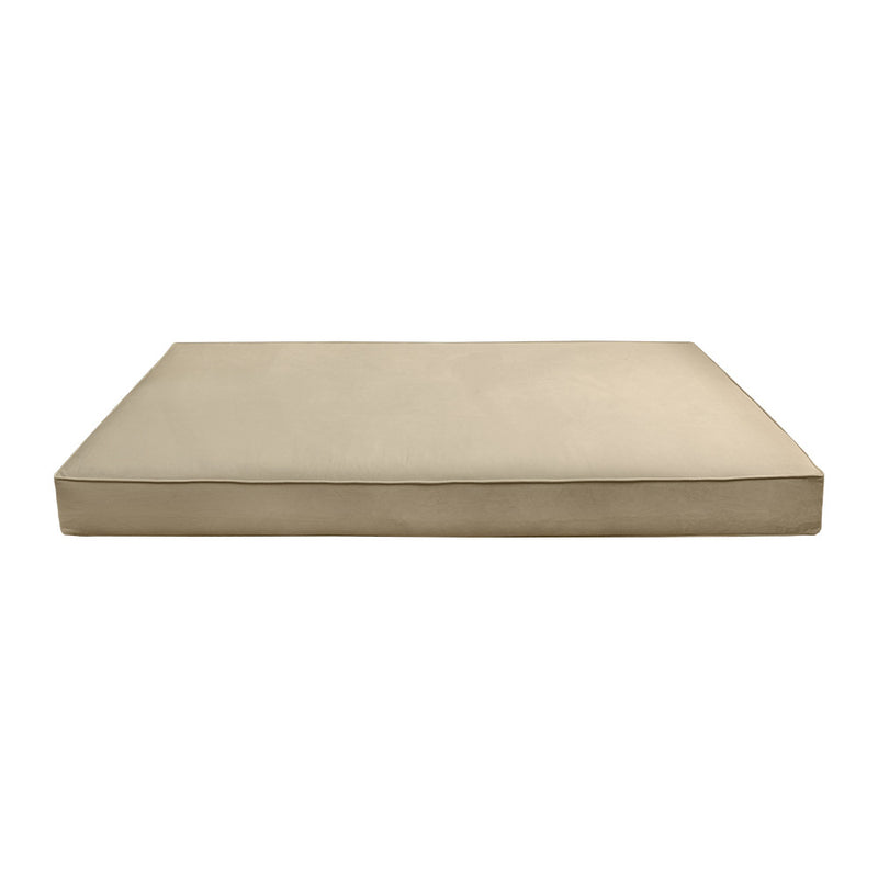 STYLE V5 Full Velvet Pipe Trim Indoor Daybed Mattress Pillow |COVER ONLY| AD304