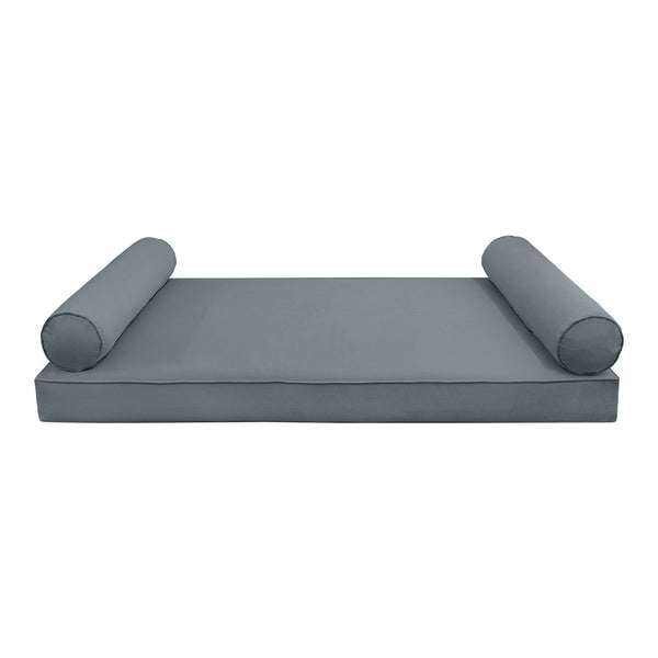 STYLE V5 TwinXL Velvet Pipe Trim Indoor Daybed Mattress Pillow |COVER ONLY| |AD347