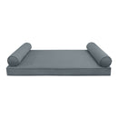 Style V5 Full Pipe Trim Velvet Indoor Daybed Mattress Pillow Complete Set AD347