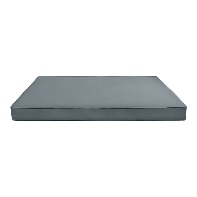 Style V5 Twin-XL Pipe Trim Velvet Indoor Daybed Mattress Pillow Complete Set AD347