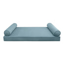 Style V5 Full Pipe Trim Velvet Indoor Daybed Mattress Pillow Complete Set AD355