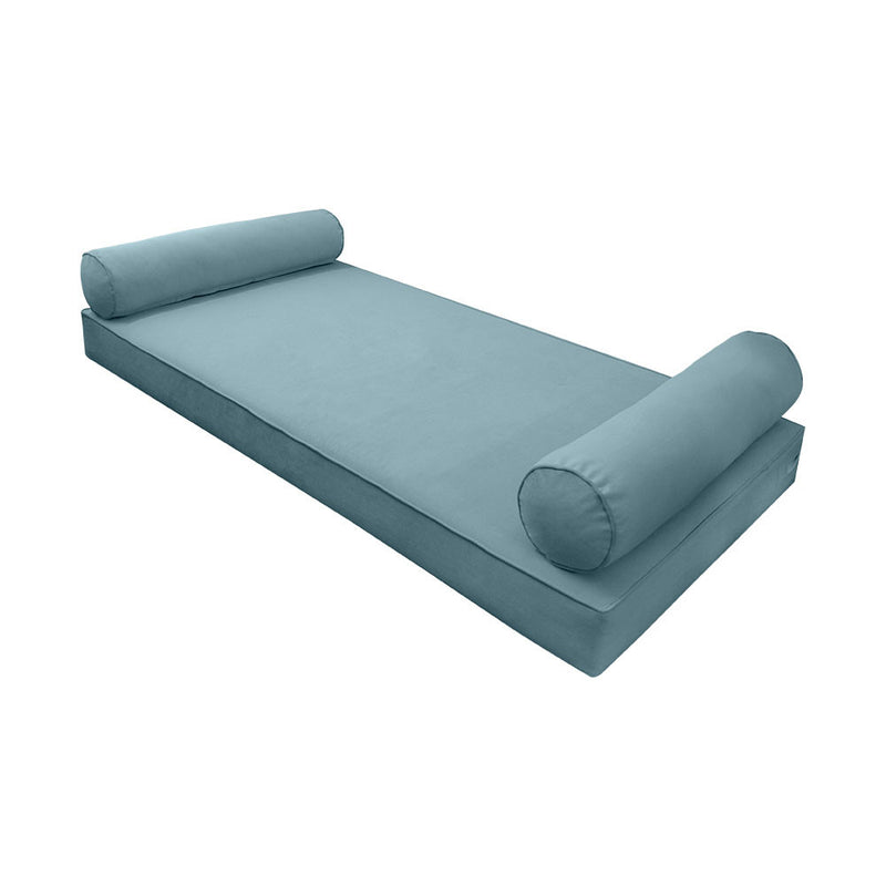 STYLE V5 TwinXL Velvet Pipe Trim Indoor Daybed Mattress Pillow |COVER ONLY| AD355
