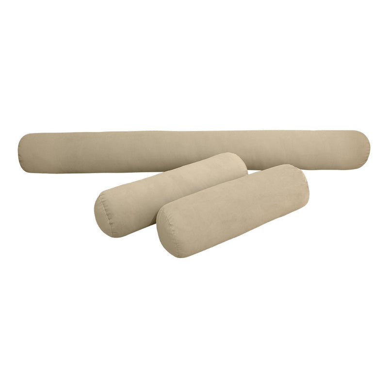 Style V6 Full Knife Edge Velvet Indoor Daybed Mattress Pillow Complete Set AD304