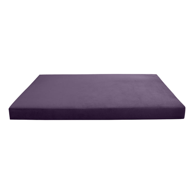 Style V6 Twin Knife Edge Velvet Indoor Daybed Mattress Pillow Complete Set AD339