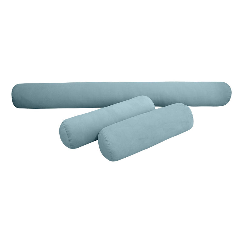Style V6 Full Knife Edge Velvet Indoor Daybed Mattress Pillow Complete Set AD355