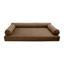 Style V6 Twin Contrast Pipe Velvet Indoor Daybed Mattress Pillow Complete Set AD308