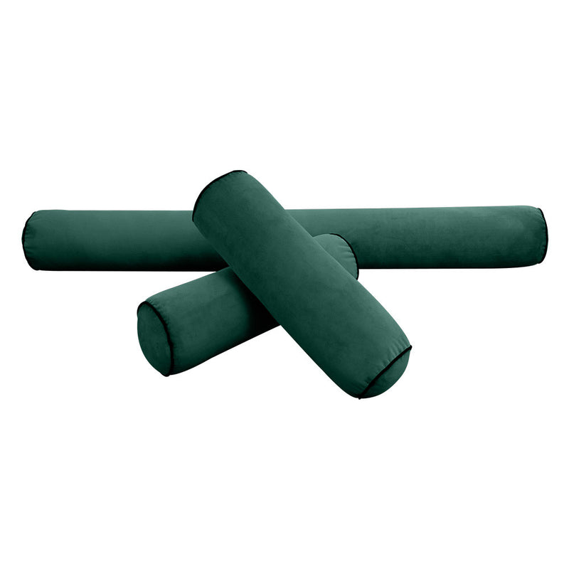 Style V6 Full Contrast Pipe Velvet Indoor Daybed Mattress Pillow Complete Set AD317