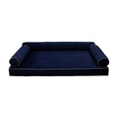STYLE V6 Twin-XL Velvet Contrast Pipe Indoor Daybed Mattress Pillow |COVER ONLY| AD373