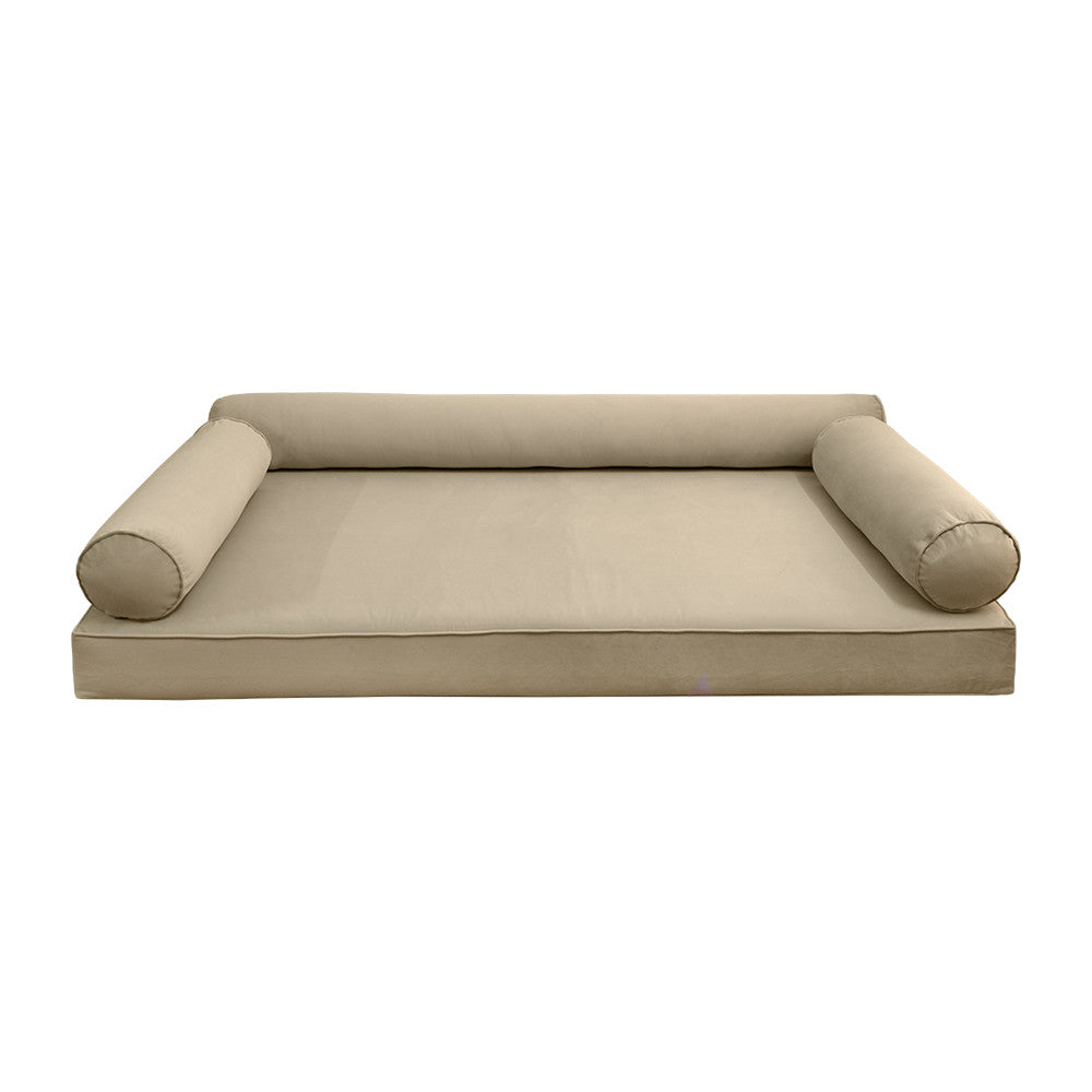 Style V6 Full Pipe Trim Velvet Indoor Daybed Mattress Pillow Complete Set AD304