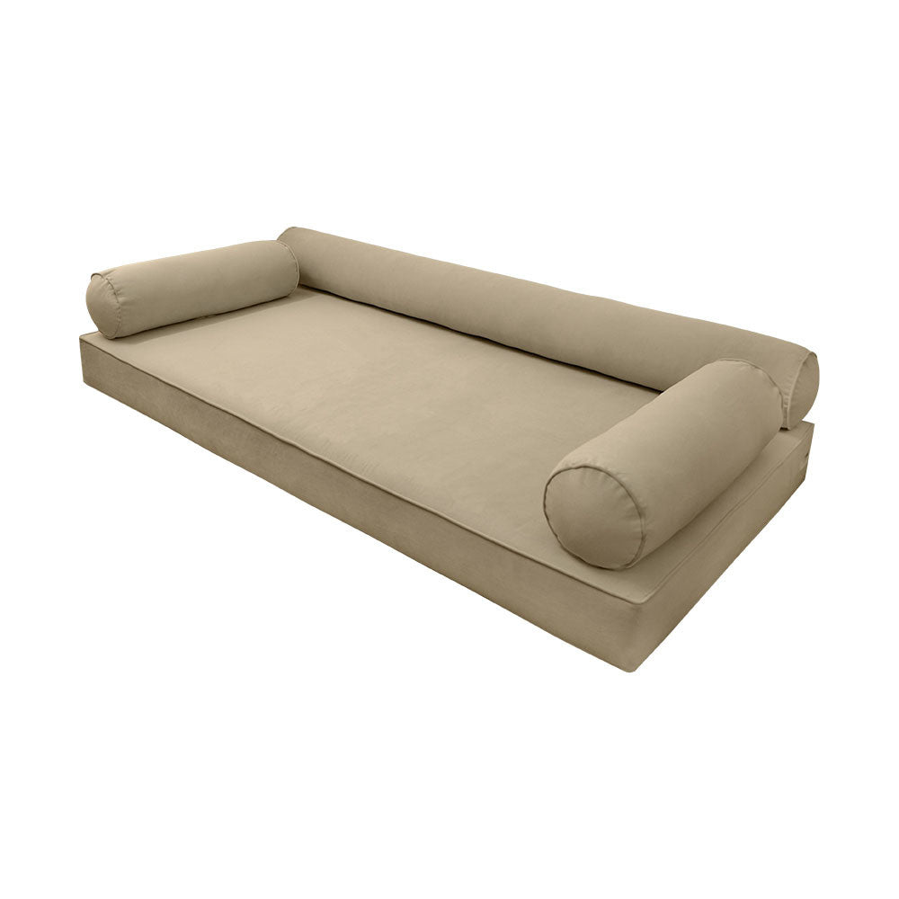 Style V6 Full Pipe Trim Velvet Indoor Daybed Mattress Pillow Complete Set AD304