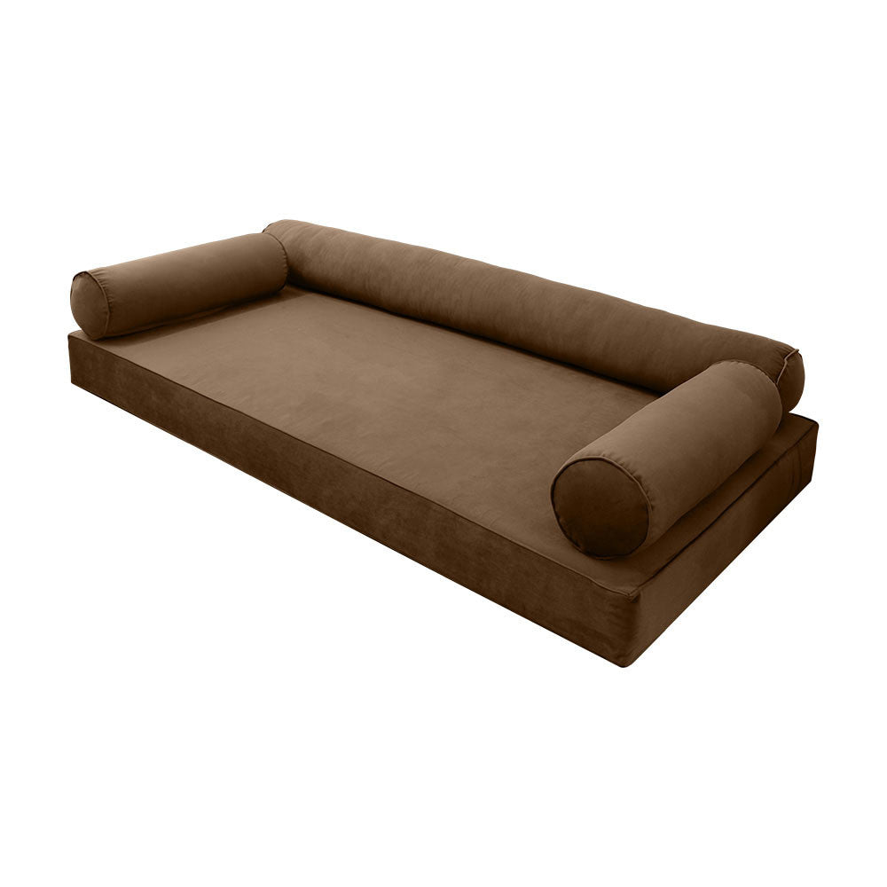 Style V6 Full Pipe Trim Velvet Indoor Daybed Mattress Pillow Complete Set AD308