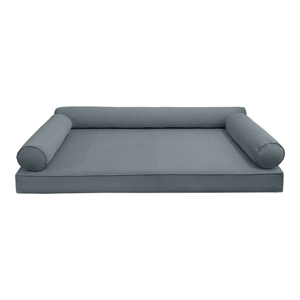 STYLE V6 TwinXL Velvet Pipe Trim Indoor Daybed Mattress Pillow |COVER ONLY|AD347