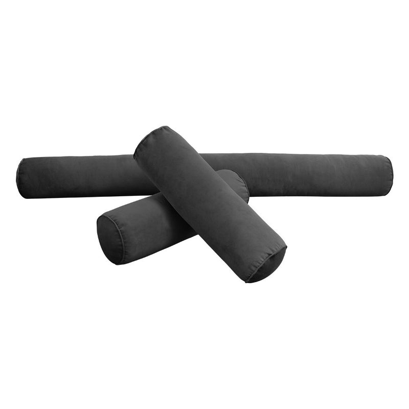 Style V6 Twin-XL Pipe Trim Velvet Indoor Daybed Mattress Pillow Complete Set AD350