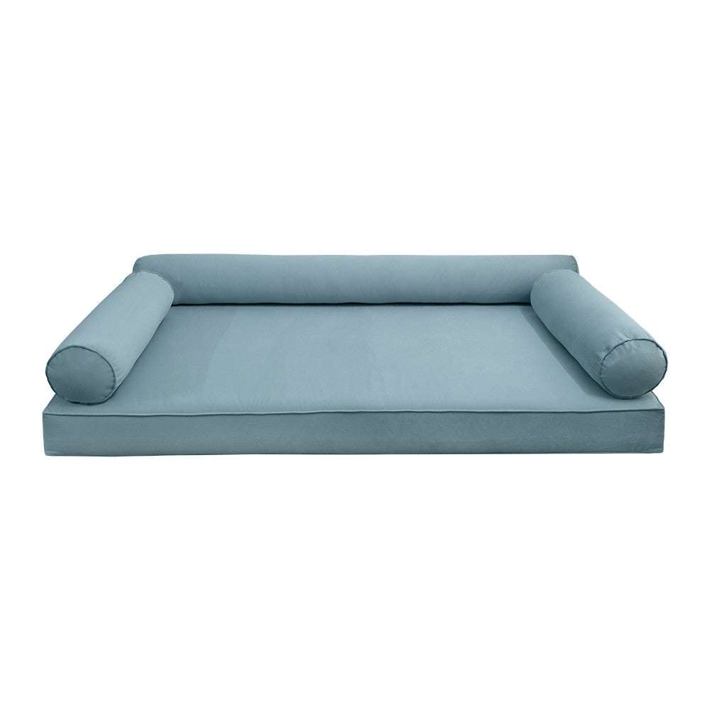 Style V6 Full Pipe Trim Velvet Indoor Daybed Mattress Pillow Complete Set AD355