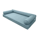 Style V6 Twin Pipe Trim Velvet Indoor Daybed Mattress Pillow Complete Set AD355