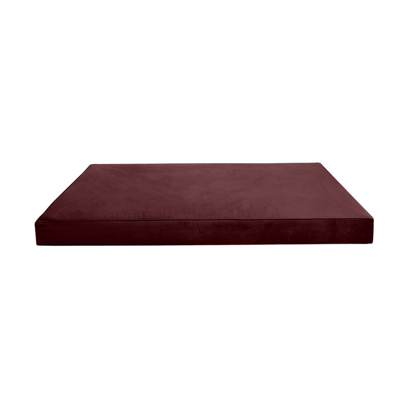 STYLE V6 Full Velvet Pipe Trim Indoor Daybed Mattress Pillow |COVER ONLY| AD368