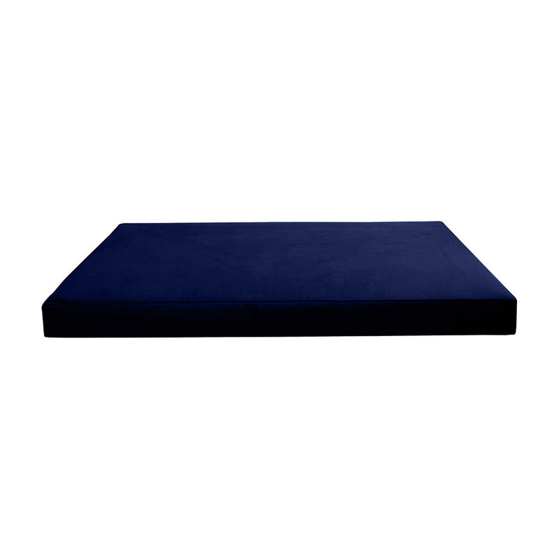 Style V6 Twin-XL Pipe Trim Velvet Indoor Daybed Mattress Pillow Complete Set AD373