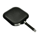 11'' Heavy Gauge Aluminum Non-Stick Griddle Square Single Stove Frying Pan Cook