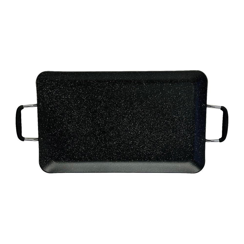 19'' x 11-1/2'' Heavy Gauge Aluminum Non-Stick Double Griddle Cooking Pan Cook