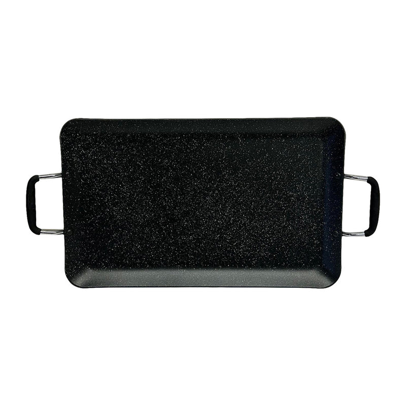 19'' x 11-1/2'' Heavy Gauge Aluminum Non-Stick Double Griddle Cooking Pan Cook