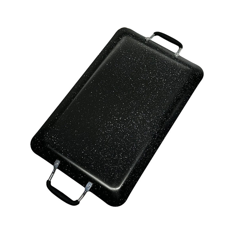 19'' x 11-1/2'' Heavy Gauge Aluminum Non-Stick Double Griddle Cooking Pan Cook