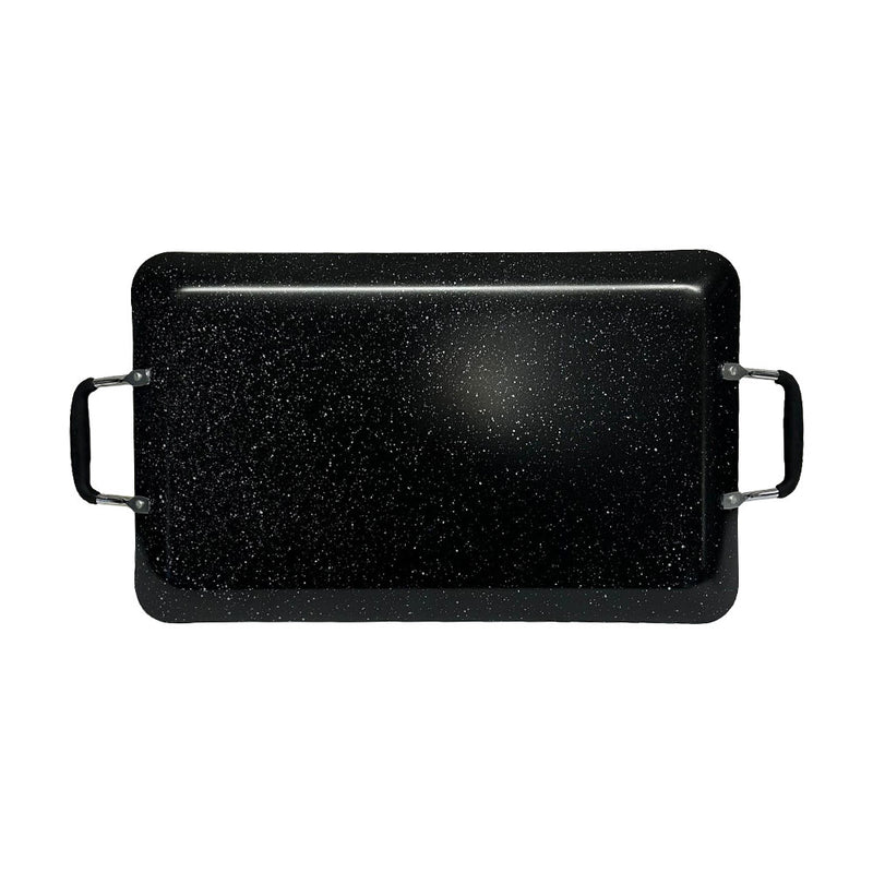 19'' x 11-1/2'' Heavy Gauge Aluminum Non-Stick Double Griddle Cooking Pan Cook