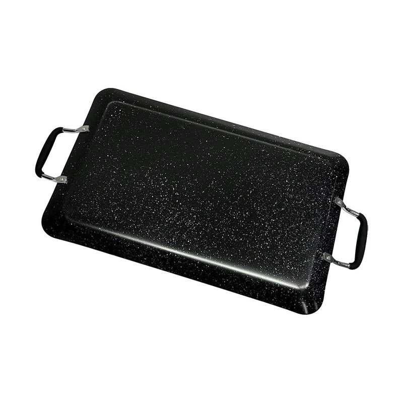 19'' x 11-1/2'' Heavy Gauge Aluminum Non-Stick Double Griddle Cooking Pan Cook