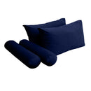 STYLE V2 Twin Velvet Knife Edge Indoor Daybed Mattress Pillow |COVER ONLY| AD373