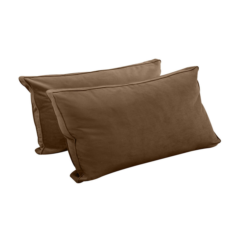 STYLE V2 Twin Velvet Pipe Trim Indoor Daybed Mattress Pillow |COVER ONLY| AD308