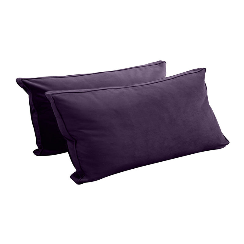 STYLE V2 Twin Velvet Pipe Trim Indoor Daybed Mattress Pillow |COVER ONLY| AD339