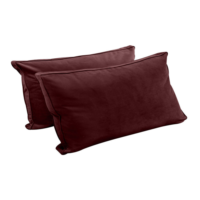 STYLE V2 Twin Velvet Pipe Trim Indoor Daybed Mattress Pillow |COVER ONLY| AD368